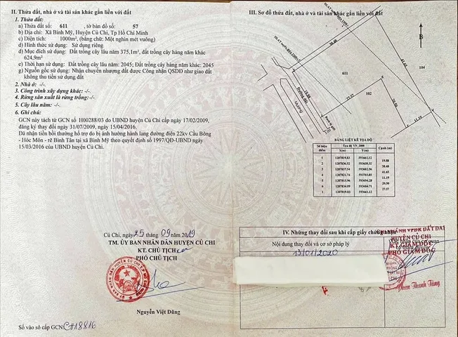 Bán đất 1000m² ngang 20m giá 2.9 tỷ tại Xã Bình Mỹ