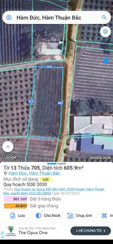ĐẤT ĐẸP – GIÁ TỐT – CHÍNH CHỦ CẦN BÁN ĐẤT Thôn 1, Xã Hàm Đức, Huyện Hàm Thuận Bắc, Bình Thuận