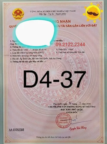 Bán đất 116m² full thổ cư ngang 6m TĐC Suối Lớn giá 2.7 tỷ tại Đặc khu Phú Quốc