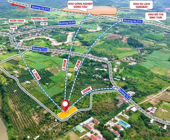 💥💥💥 Bán đất thổ cư trung tâm xã Sông Cầu cách đường TL2 chỉ 200m