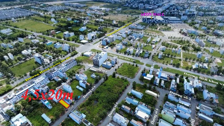 Bán nền đẹp đường số 4, phường 6, Tp.Tân An(cũ) ngay khu AEON Tân An.