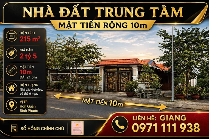 Chính chủ bán nhà đất Hớn Quản, Bình Phước – nhà cấp 4 mới xây – sổ hồng chính chủ