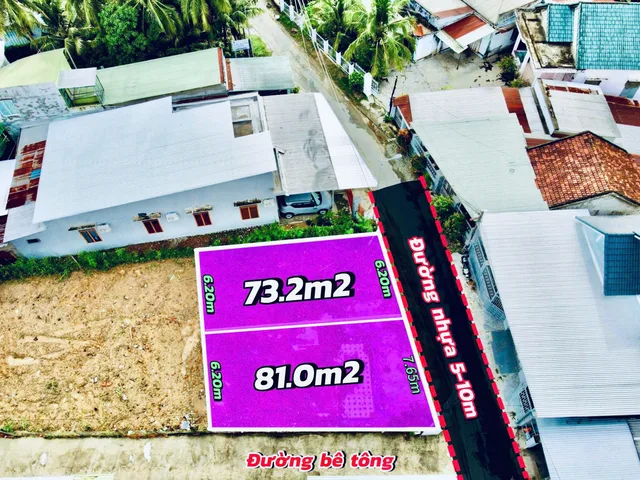 BÁN 2 LÔ ĐẤT 73M2 & 81M2 DIÊN THẠNH DIÊN KHÁNH - ĐƯỜNG NHỰA 5–10M - 1 TỶ 499/LÔ