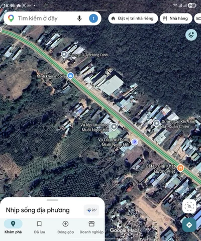 Bán đất MAT ĐƯỜNG  QL14 NGỌC HỒI