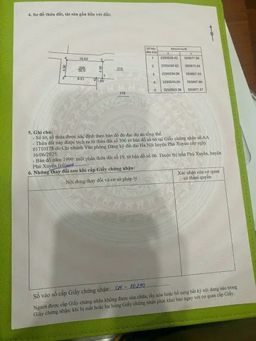 Bán đất 50m² lô góc full thổ cư ngang 4,96m giá 2.6 tỷ tại Xã Phú Xuyên tiểu khu đại nam