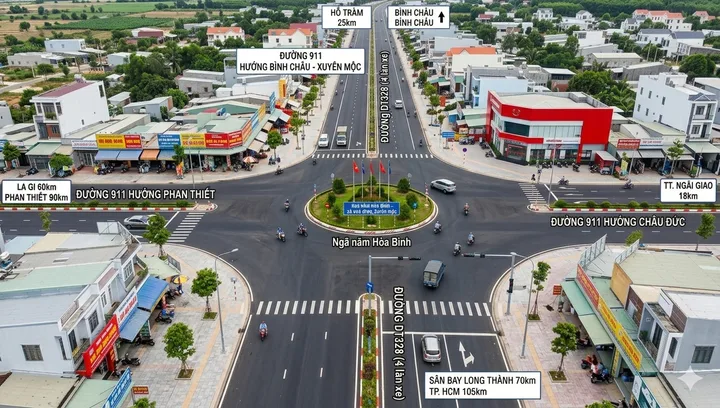 BÁN NHÀ MỚI XÂY NGAY NGÃ NĂM, TIỆN MỞ VĂN PHÒNG, QUÁN.....