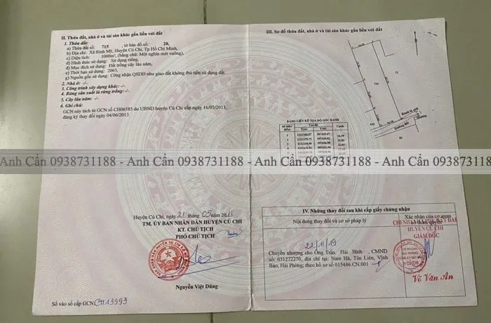 Bán Đất 1000m2 có sẵn 800 m2 thổ cư giá 12 tỷ tại Xã Bình Mỹ TP. Hồ Chí Minh