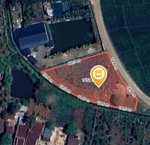 Bán đất 1107m² ngang 45.0m giá 3.5 tỷ tại Xã Hòa Phú