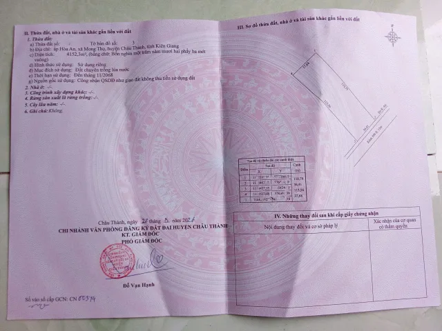 BÁN 2 CÔNG ĐẤT THUỘC XÃ THẠNH LỘC, TỈNH AN GIANG MỚI, CÁCH QL 80 CHỈ 600M