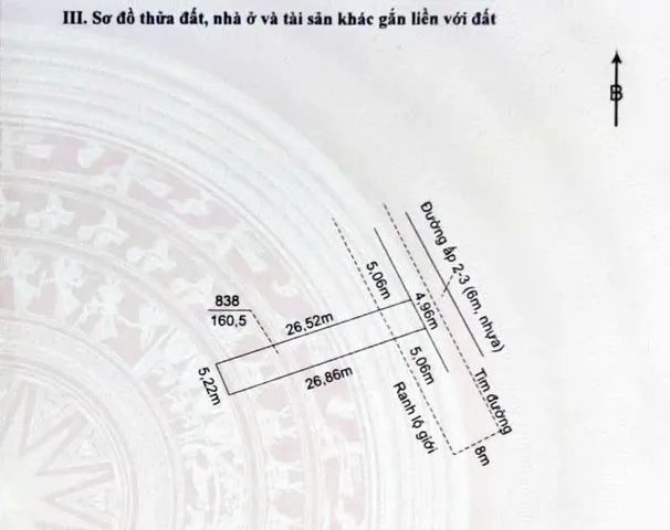 Bán đất Thổ cư 160.5m² MT đường Liên ấp 2-3 Thạnh Đức, Giá 1.2 tỷ