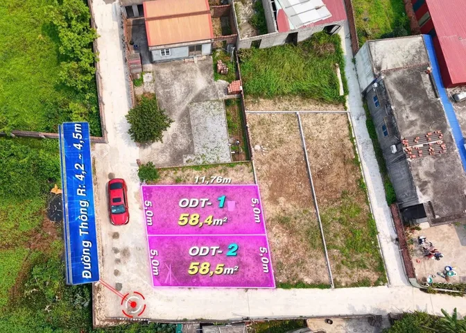 ✅Hàng F0 - Sẵn Bìa Hoa Động 
L/h:076.231.9990 em Thúy 
🛑Cạnh Dự Án Hoàng Huy Green River 

DT : 58,4m2 - 58,5m2 
Ngang 5m 

👉Ngõ trước đất rộng 4,2 - 4,5m, thông các ngả 
👉Ô tô 7 chỗ đỗ cửa, quay đầu ngay tại đất 
👉Cách KĐT Hoàng Huy Green River 