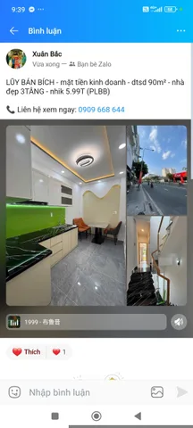 LŨY BÁN BÍCH - mặt tiền kinh doanh - dtsd 90m² - nhà đẹp 3TÂNG -