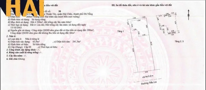 SIÊU PHẨM MẶT PHỐ TIỂU LA - TRUNG TÂM HẢI CHÂU MẶT TIỀN 9M - CHỦ CẦN BÁN NHANH