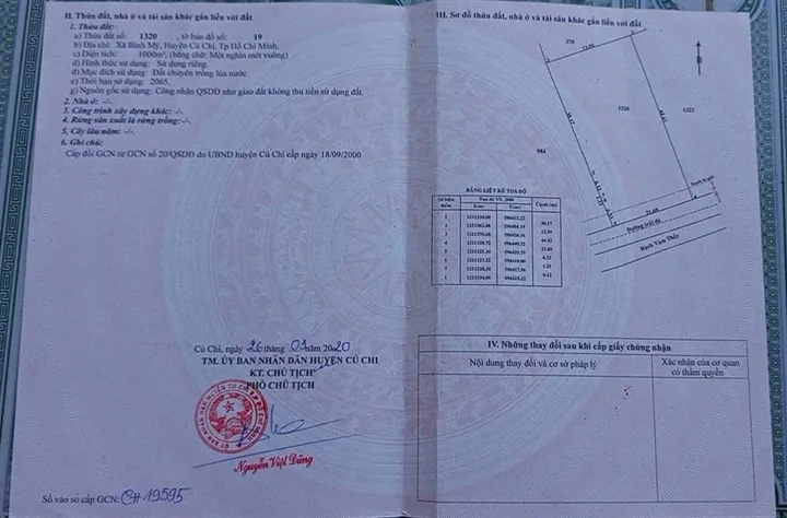 Bán đất 1000m² ngang 23.5m giá 4.3 tỷ tại Xã Bình Mỹ