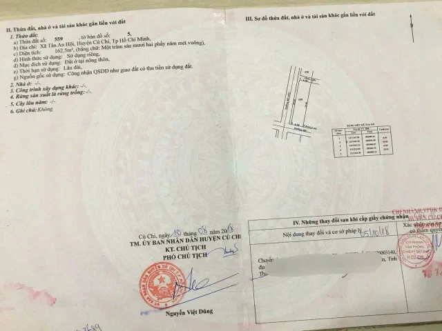 Đất rẻ Củ Chi – Tân An Hội, ngang 6,5m full thổ cư giá 1,95 tỷ