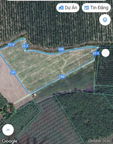 Bán đất 70000m² ngang 200m giá 5.46 tỷ tại Xã Tân Đông