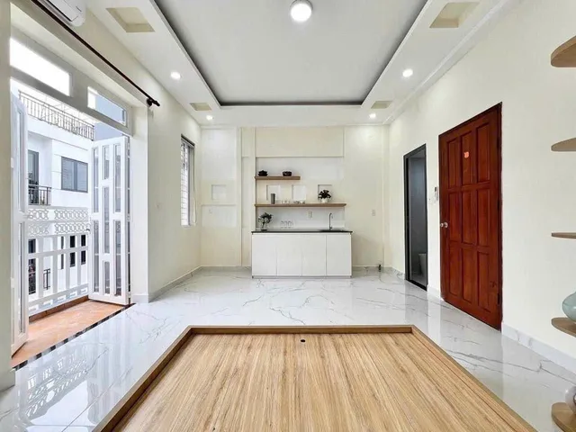 Căn Hộ Dịch Vụ 5Tầng  Diện tích 61m2,8 Phòng Trong Khu Dân Cư  Xe Hơi Ra Ngay Đường Số 59 P13 Gò Vấp
