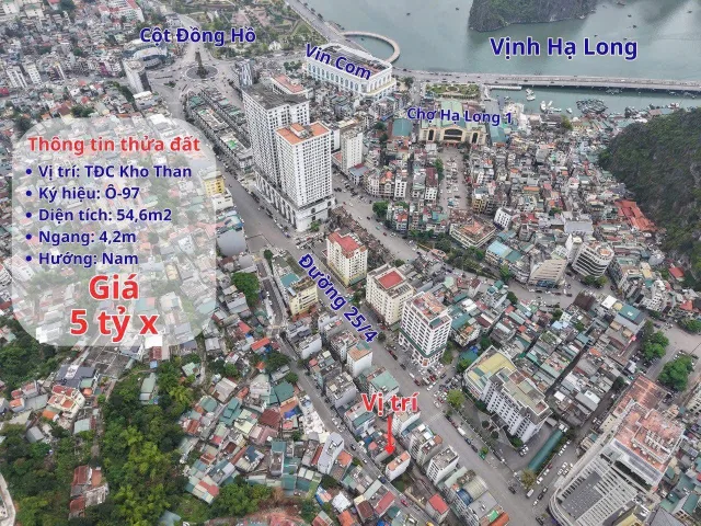 Chính chủ bán 2 lô Đất dự án trung tâm thành phố ngay đường 25/4 , Hòn Gai, Hạ Long, Quảng Ninh