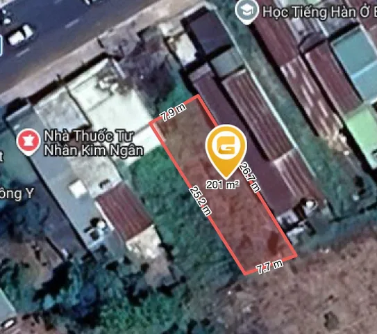 Bán đất 199.4m² có sẵn 80m² thổ cư ngang 7.9m giá 9.5 tỷ tại Phường Tân An