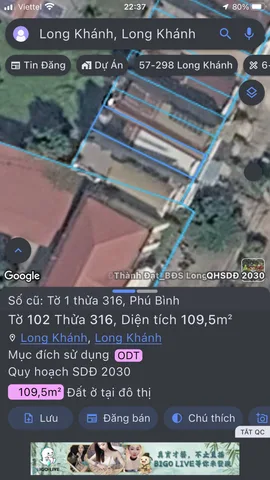 Bán nhà 109.5m² có sẵn 109m² thổ cư ngang 5,1m giá 3.5 tỷ tại Đường 21 tháng 4 Phường Long Khánh