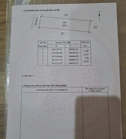 Bán đất 110.3m² có sẵn 110m² thổ cư ngang 5m giá 1.05 tỷ tại Phường Nghĩa Lộ