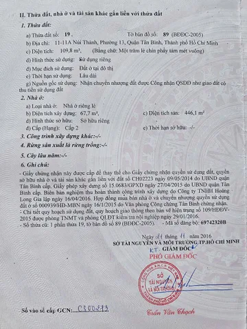 Bán Nhà Mặt tiền 11-11A Núi Thành