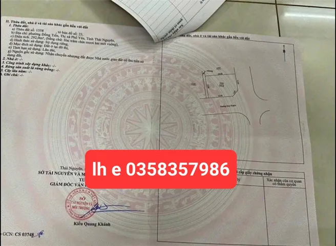 Bán đất 292m² full thổ cư ngang 20m giá 7.3 tỷ tại Phường Vạn Xuân