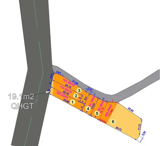 Bán đất 152.3m² full thổ cư ngang 5m giá 1.45 tỷ tại Đường Bình Lộc Phường Bình Lộc