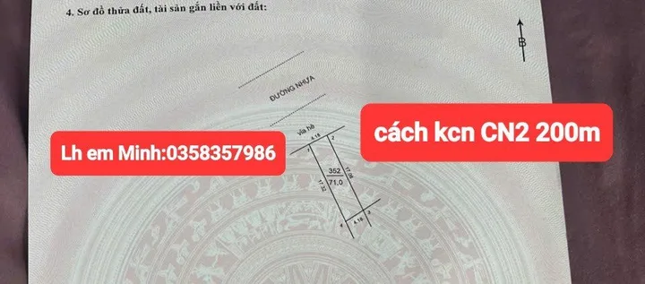 Bán đất 71m² full thổ cư ngang 4.18m giá 4.64 tỷ tại Xã Sóc Sơn