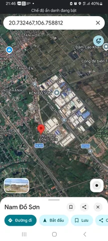 Bán đất đối diện khu công nghiệp Đồ Sơn.