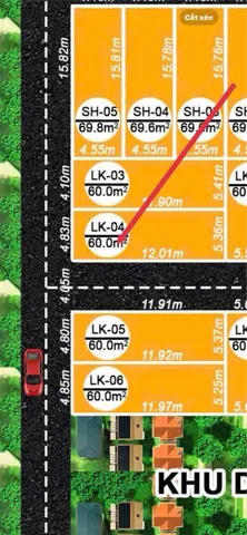 ĐẤT CHÍNH CHỦ - 2 MẶT TIỀN Lô LK-04 Chân Cầu Quang Thanh Nối Với Hải Phòng Và Hải Dương