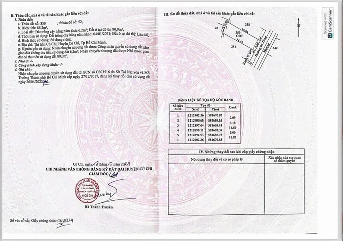 Đất rẻ Củ Chi – Tân An Hội, 86,8m² ngang 5m giá 1,8 tỷ