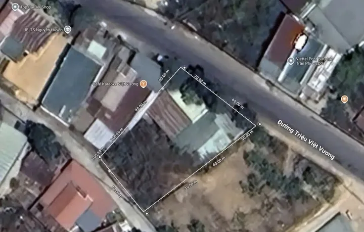 Bán đất 2 mặt tiền đường Triệu Việt Vương, Đà Lạt