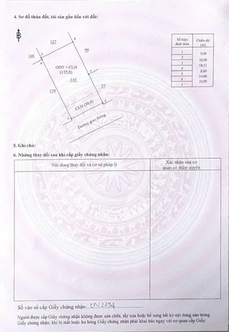 Bán đất 190m² có sẵn 80m² thổ cư ngang 10m giá 1.58 tỷ tại Phường Tam Phước