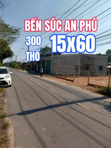🟥Bán đất mặt tiền Bến Súc An Phú hơn 900m² có sẵn 300m² thổ cư ngang 15x60m giá 8.5 tỷ