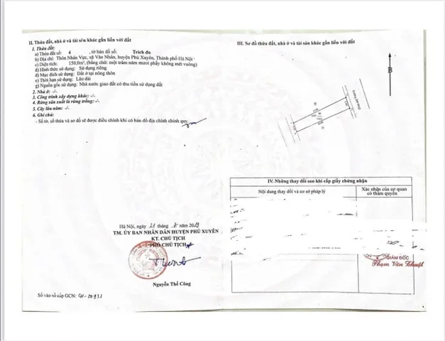 Bán đất 150m² full thổ cư ngang 5m giá 5.4 tỷ tại Xã Phú Xuyên