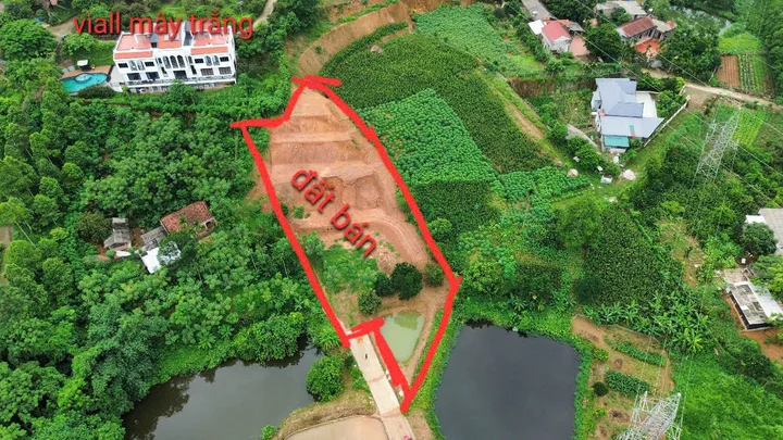 Mảnh đất nghỉ dưỡng Ba Vì view cánh đồng, view sông Đà thoáng mát