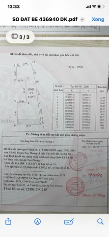 Bán 1500m2 có 268m2 thô cư.mat tien ql1a.ngay trung tâm xã Vĩnh Hảo, tỉnh Lâm Đồng