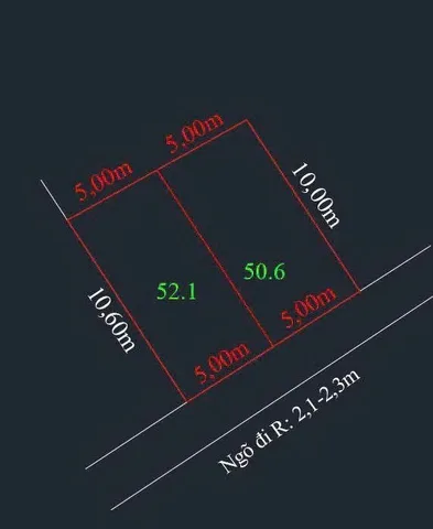 Chào bán 2 lô F0 đất đẹp tại Đông Sơn – Thủy Nguyên, Hải Phòng.l/h:076.231.9990 em Thúy 
 • Diện tích: 50m²
 • Mặt tiền: 5m vuông vắn
 • Hướng: Đông Nam mát mẻ
 • Vị trí: Cách trục đường trải nhựa chỉ 50m
 • Khu vực dân cư đông đúc, an ninh tốt, phù 
