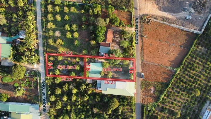 GẦN HỒ EA KAO - ĐƯỜNG NHỰA TẬN CỬA - GIÁ ĐẦU TƯ 🏝️16x28m = 449m2 có thổ cư 50m2 chỉ 140tr/m