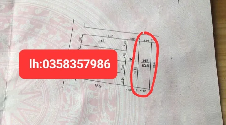 Bán đất 63.5m² full thổ cư ngang 4m giá 2.05 tỷ tại Xã Sóc Sơn