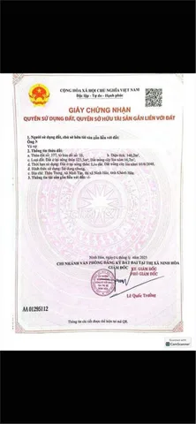 ĐẤT  ĐẸP – GIÁ TỐT  – CHÍNH CHỦ CẦN BÁN GẤP ĐẤT Tại DT5, Xã Ninh Tân, Thị xã Ninh Hòa, Khánh Hòa