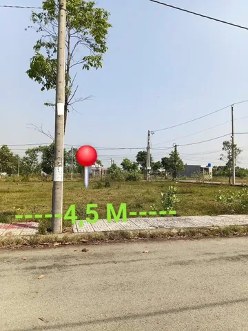 Nền thổ cư 90m2 (4,5x20) KDC Long Cang, Cần Đước, Long An, giá đầu tư 800 triệu