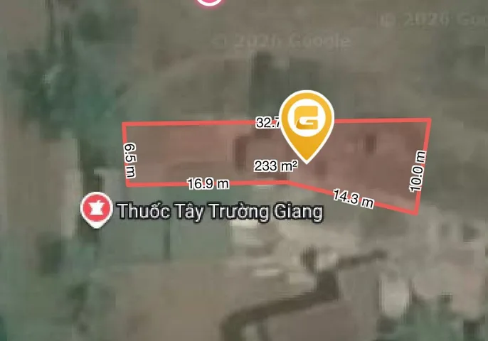 Bán đất 231.7m² có sẵn 60m² thổ cư ngang 6.5m giá 550 triệu tại Xã quảng hiệp