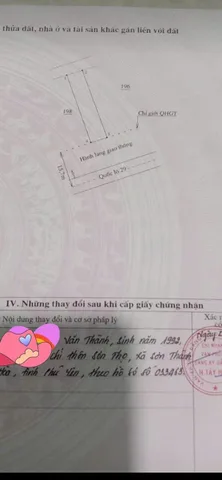 Bán Lô Đất 7x33 Quốc Lộ 29, Sơn Thành Tây, Tây Hòa. Giá ; 1,6 tỷ.