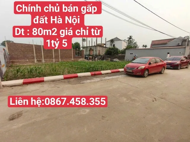 Bán nhanh mảnh đất ở Chương Mỹ 80m2 giá chỉ từ 1tỷ5