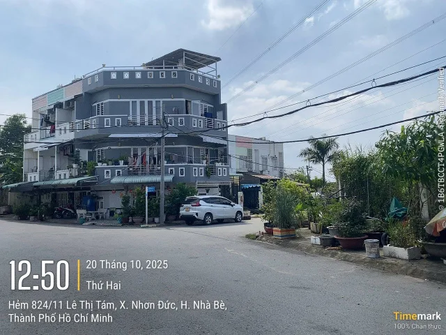 DT: 6,3x16(100m2) Mặt tiền đường nhựa 12m, KDC Nguyễn Bình - Giá 5tỷ