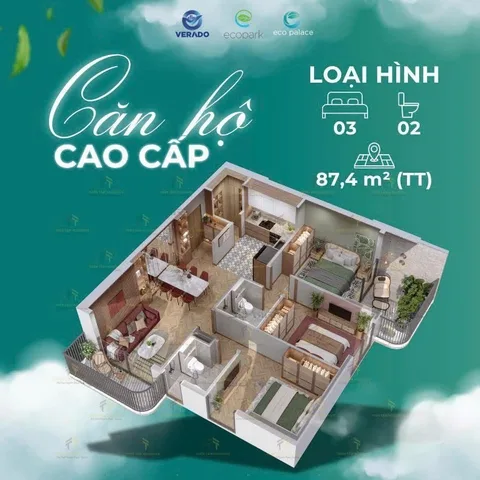 Bán căn hộ 83,3m² tầng 29 góc 2 mặt view, full thổ cư ngang 8m giá 4.8 tỷ tại dự án Ecopalace Phường Buôn Ma Thuột