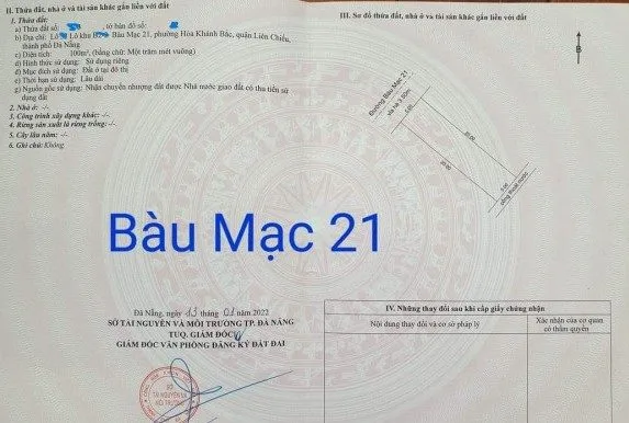 🔴💥Bán 1 cặp đất đường 7,5m Bàu Mạc 21 - đấu lưng đường Nguyễn An Ninh