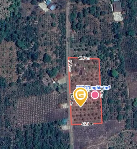 Bán đất 4925.4m² ngang 101.0m giá 360 triệu tại Xã Ea M’Droh